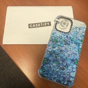 Casetify Artistic Blue and Green Phone Case